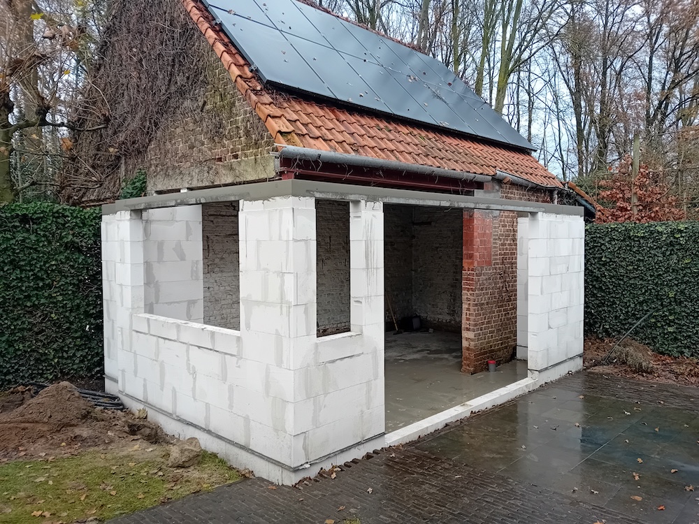 Renovatiewerk tuinkamer
